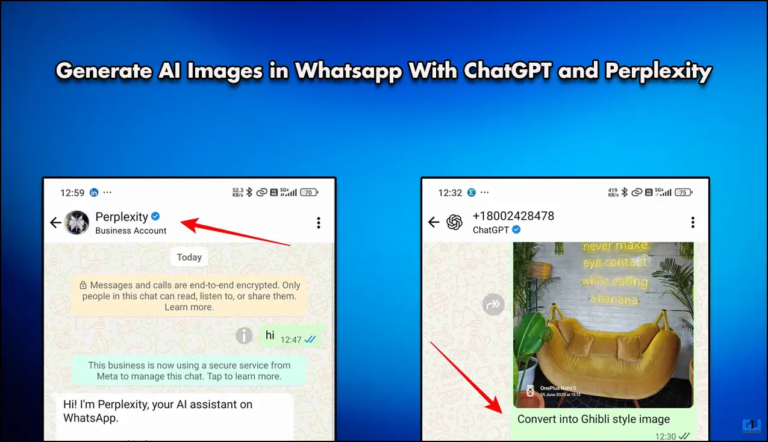 Generate AI Images in WhatsApp With ChatGPT and Perplexity