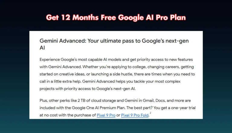 Use This Trick to Get 12 Months Free Google AI Pro Plan on Any Phone