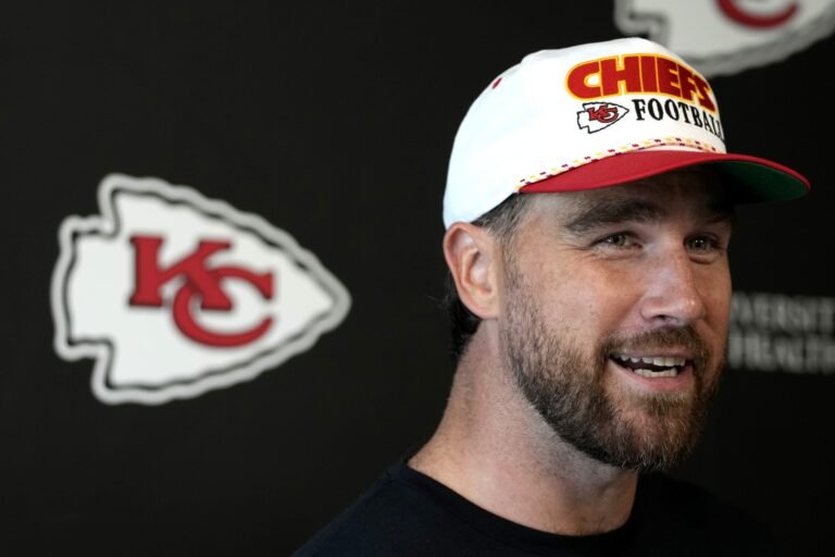 Travis Kelce Parts Ways With Taylor Swift, Laughs With Prison-Bound Rashee Rice at Training Camp