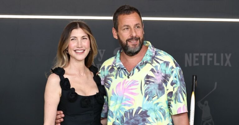 Adam Sandler Kisses Wife Jackie at Happy Gilmore 2 Premiere