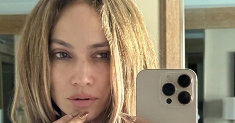 Jennifer Lopez Stuns in Makeup-Free Selfie for Her 56th Birthday