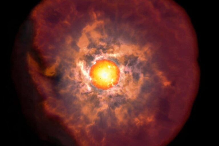 A vast bubble around a dying star is too big to comprehend