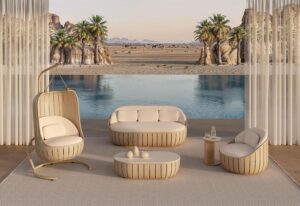 Sand Movement-Inspired Outdoor Furniture : arena collection