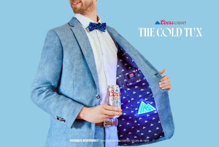 Cheeky Beer-Inspired Wedding Suits : cold tux