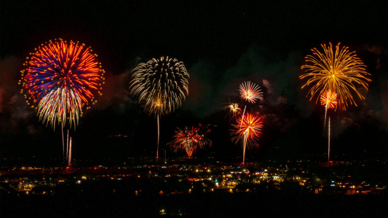 Photographing fireworks: Creative post processing