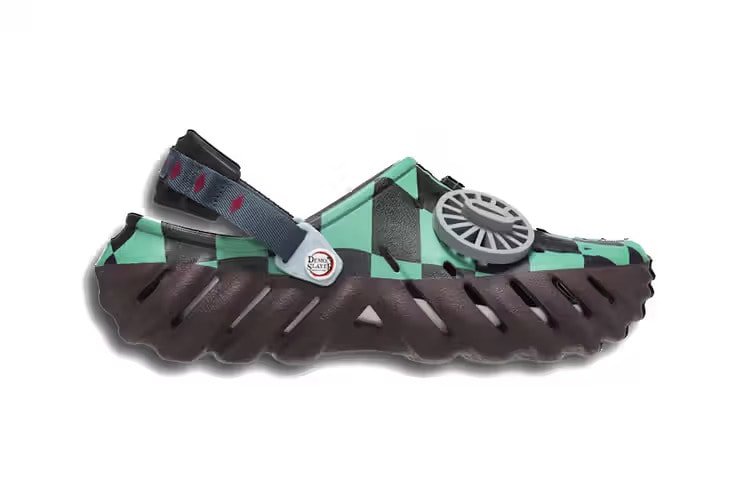 Anime-Inspired Perforated Shoes : demon slayer and crocs