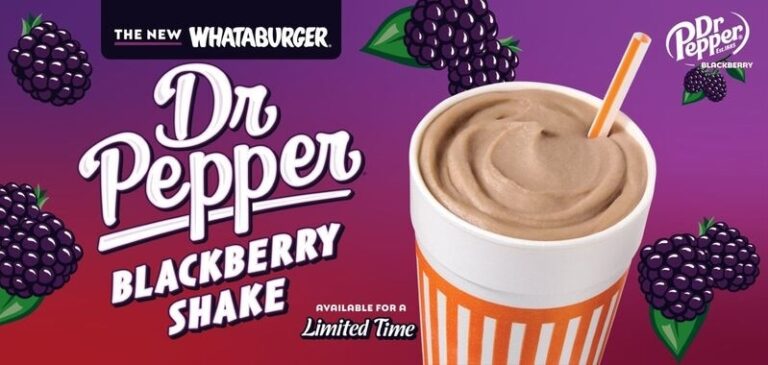 Exclusive Flavorful Soda Shakes : Dr Pepper® Blackberry Shake