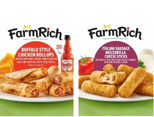 Savory Heat-and-Eat Snacks : Farm Rich frozen snacks