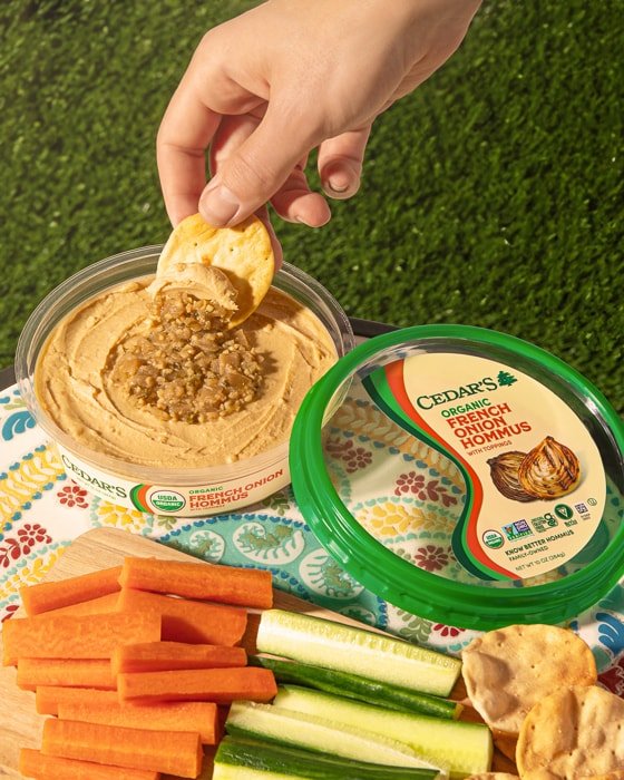 Organic French Onion-Inspired Hommus : French Onion Hommus