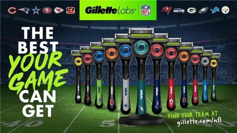 Sports-Themed Grooming Tools : gillette 1