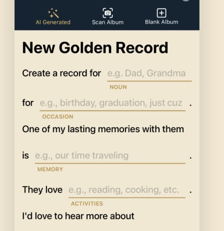 Legacy Preservation Tools : Golden Record