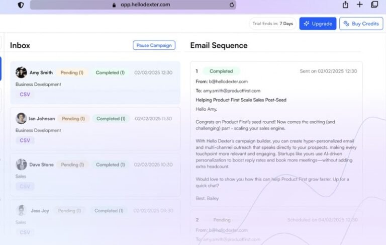 Sales Outreach Platforms : Hello Dexter