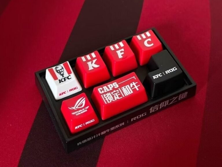 QSR-Approved Keyboard Keycaps : KFC x Asus ROG