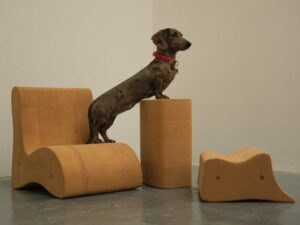 Stackable Cork-Made Furniture : modular cork seating