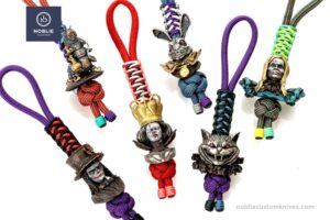 Sculptural Knife Lanyard Beads : paracord beads