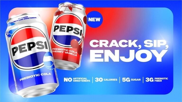 Prebiotic Soda Debuts : Pepsi® Prebiotic Cola