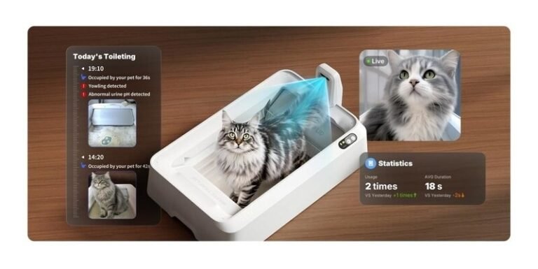 AI-Powered Open-Top Litter Boxes : PETKIT Purobot Crystal Duo