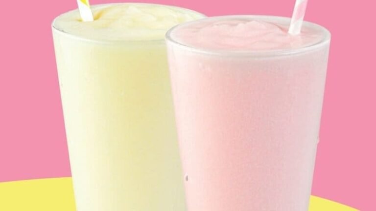 Creamy Blended Lemonade Refreshments : Pretzelmaker Frosted Lemonades