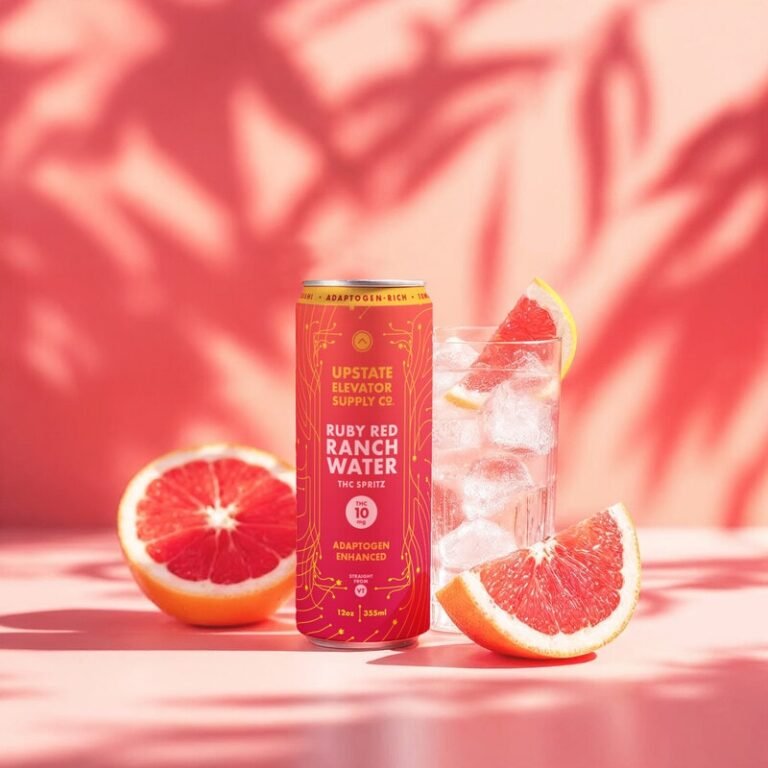 Adaptogenic THC Spritzes : Ruby Red Ranch Water
