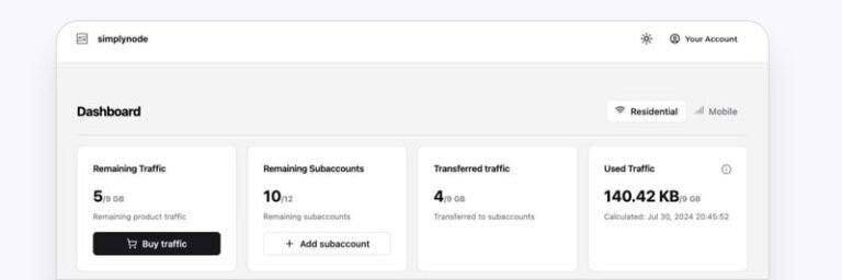 Comprehensive Proxy Solutions : SimplyNode