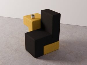 Simplistically Shaped Geometric Chairs : sitter chair