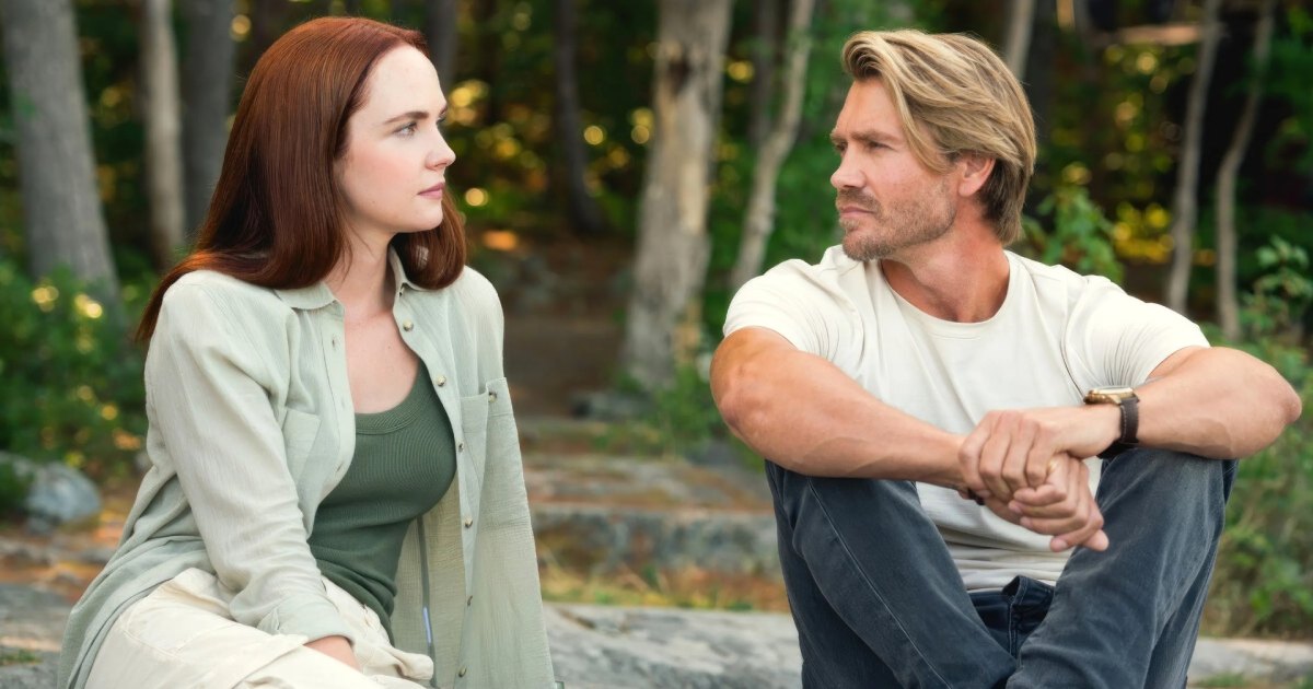 Morgan Kohan and Chad Michael Murray in Sullivan's Crossing