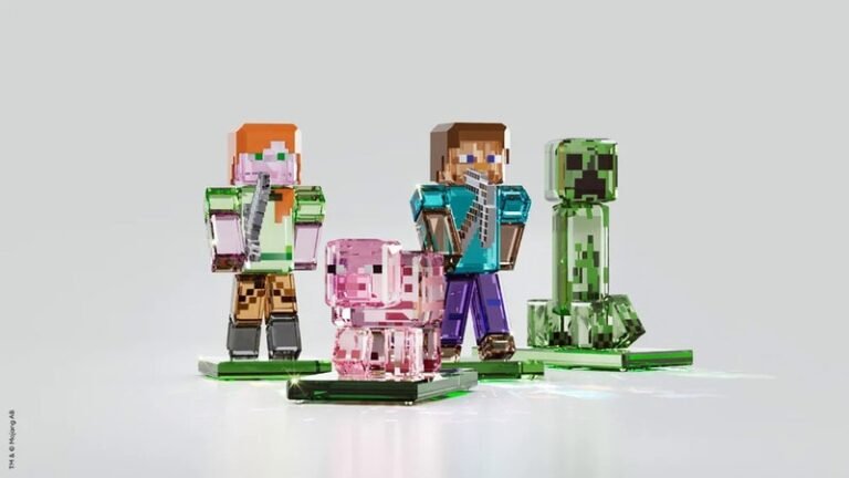 Crystal Figurines Collabs : Swarovski and Minecraft