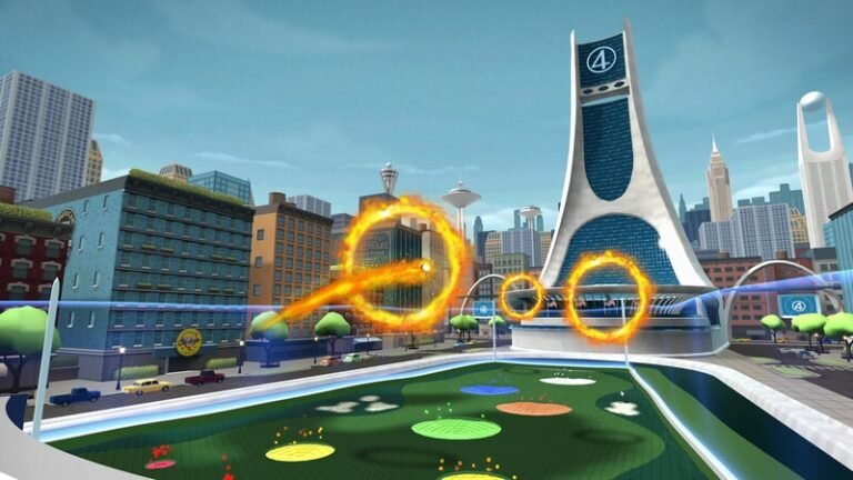 Interactive Superhero-Branded Golf Experiences : The Fantastic Four: First Steps