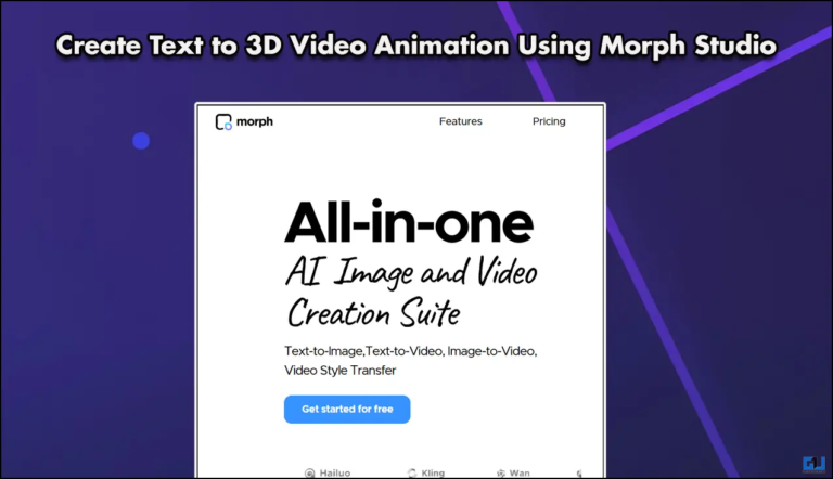 Create 3D Video Animation from Text using this AI Tool