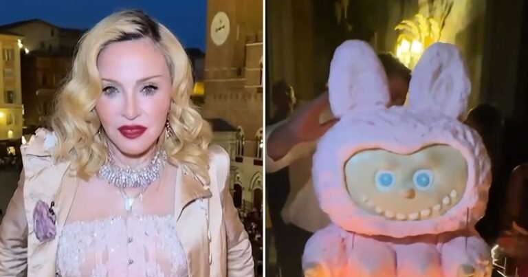 Madonna Stuns in Corset for 67th Birthday Celebration in Italy