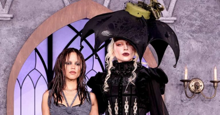 Lady Gaga, Jenna Ortega Rock Goth Looks at Wednesday Season 2 Event