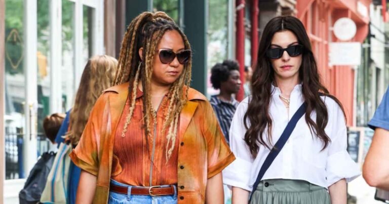 See Anne Hathaway and Meryl Streep Filming Devil Wears Prada 2 in NYC