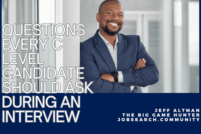 Questions Every C-Level Candidate Should Ask During an Interview