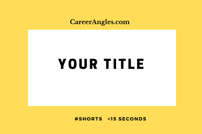 Your Title | CareerAngles.com | #shorts