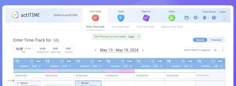 Workforce Time Trackers : actiTIME