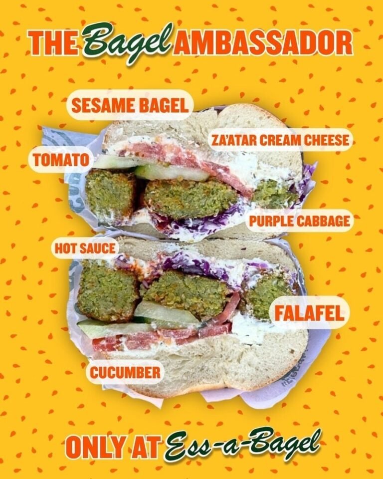Falafel Bagel Sandwiches : Bagel Ambassador Sandwich