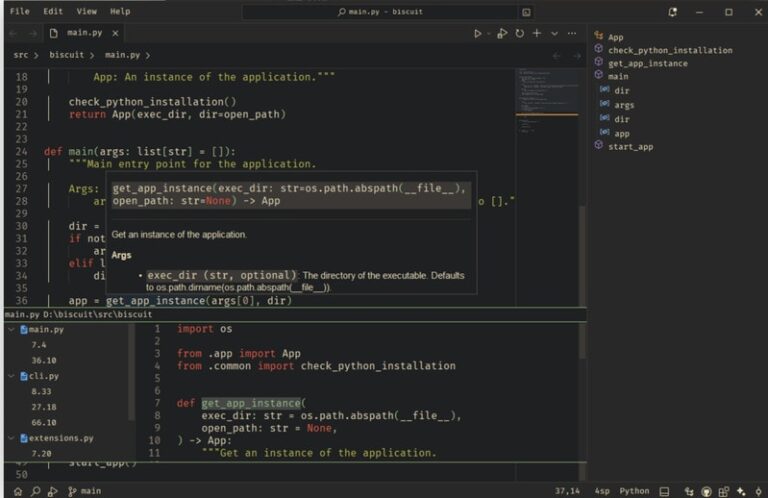Lightweight Code Editors : Biscuit