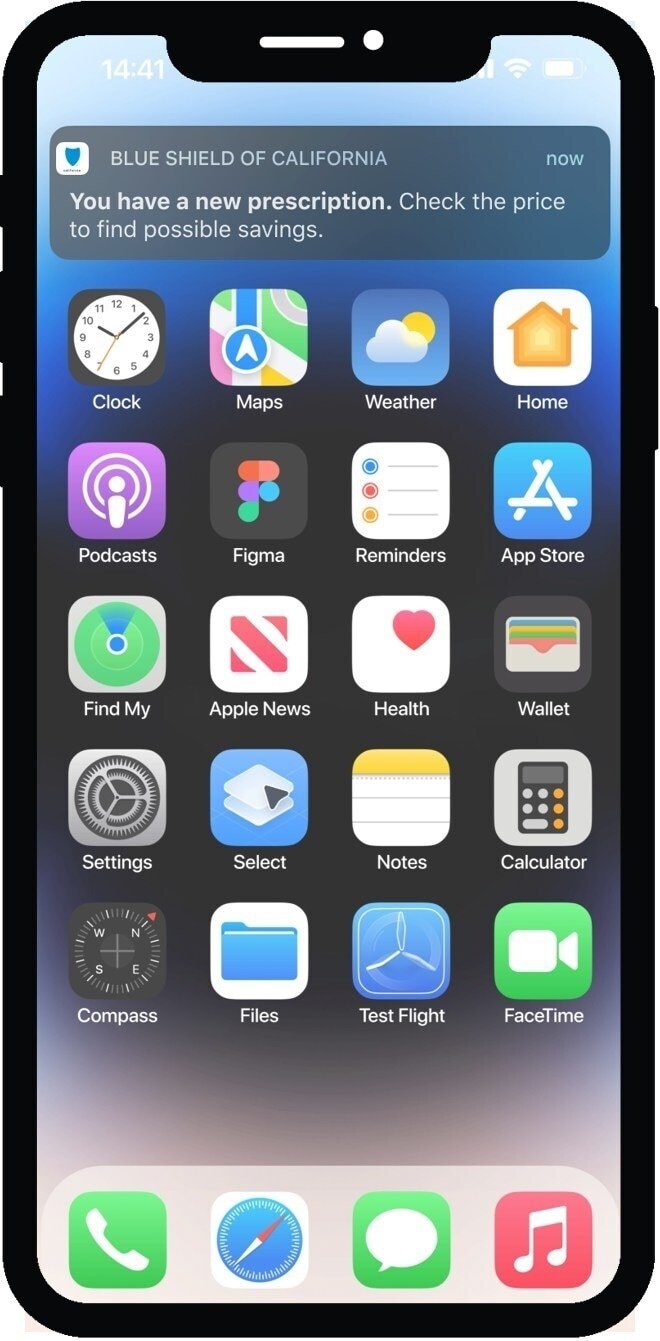 Health-Focused Mobile Push Notifications : Blue Shield of California