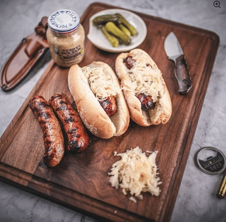 Elevated German Sausages : Cheeseburger Bratwurst