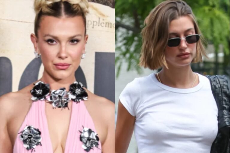 Millie Bobby Brown Channels Hailey Bieber With Her Own Take On the Lip Gloss Phone Case Trend