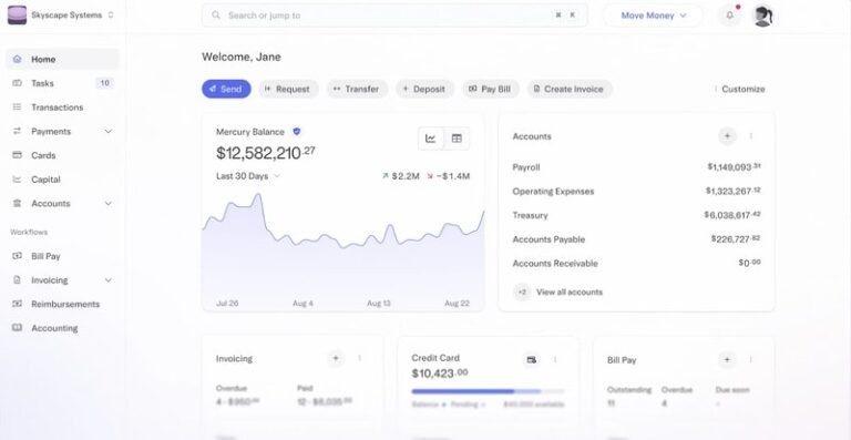 Startup Banking Apps : Mercury