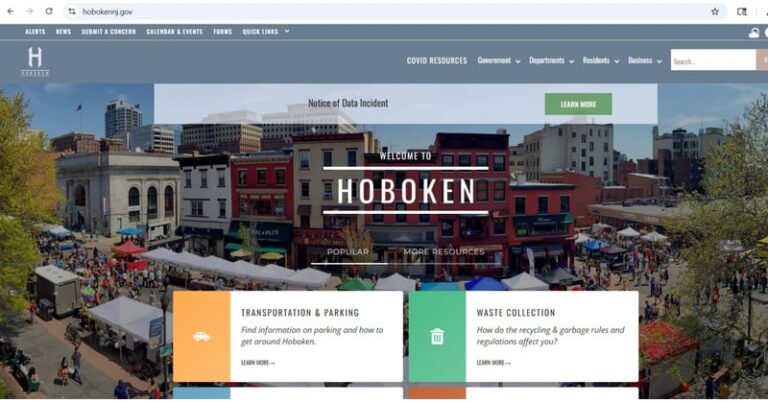 Accessible Government Websites : Municipal Government of Hoboken