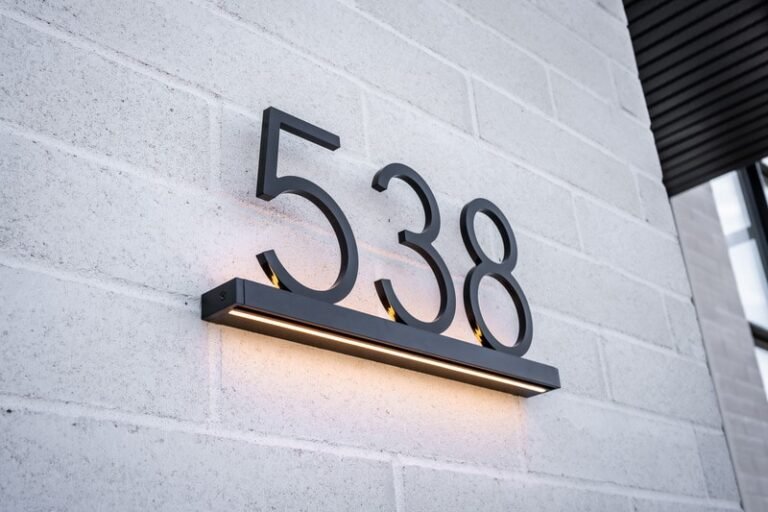Illuminated Address Displays : My Address Number