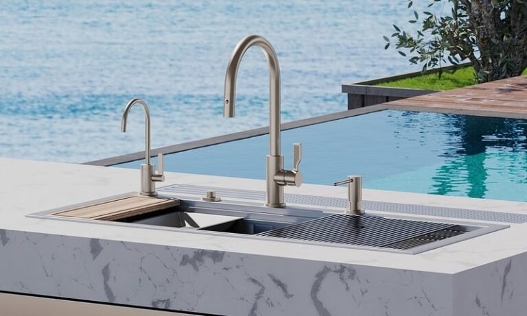 Refined Outdoor Fixtures : Outdoor Kitchen Faucets