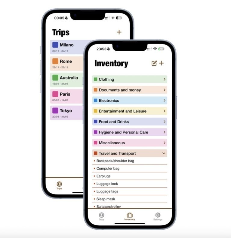 Digital Travel Organizers : Packd