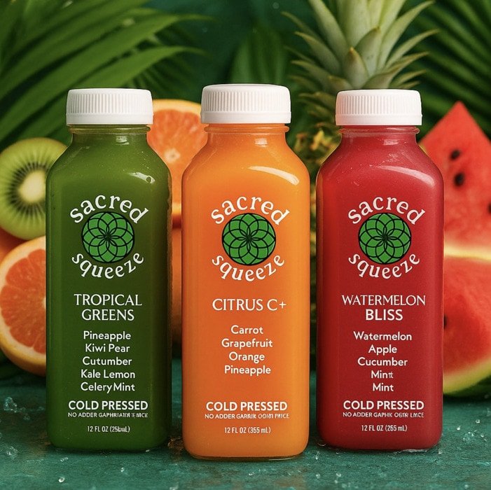Hyper-Local Juice Blends : Sacred Squeeze
