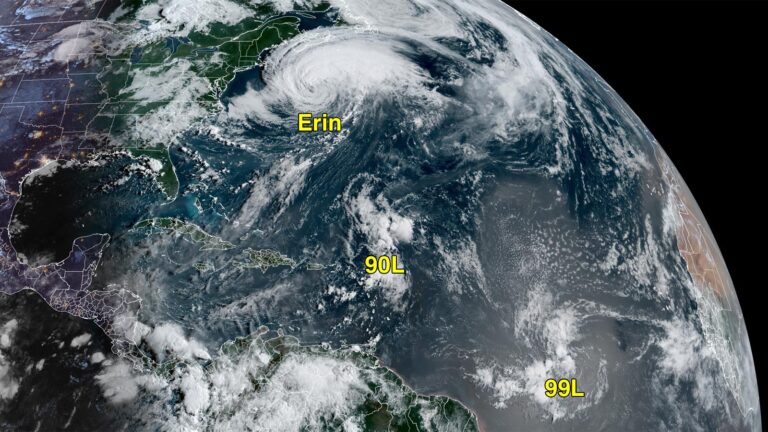 Hurricane Erin exits stage right as new systems bubble in Atlantic » Yale Climate Connections