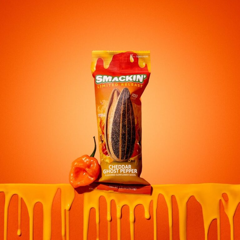Spicy Sunflower Snacks : smackin Cheddar Ghost Pepper