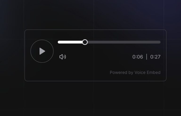 AI Text-to-Speech Players : Voice Embed