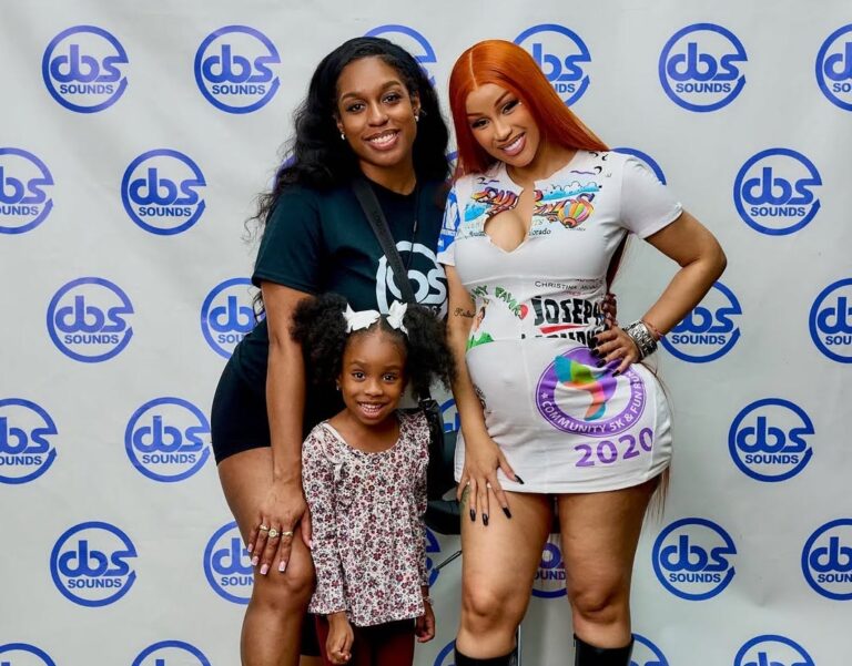 Cardi B Shines in Marine Serre Regenerated Graphic Mini Dress and Vintage Louboutin Boots at Atlanta Meet & Greet